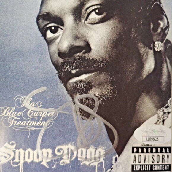 Snoop Dogg Signed Tha Blue Carpet Treatment CD Framed Wall Display JSA Autograph - Picture 3 of 5